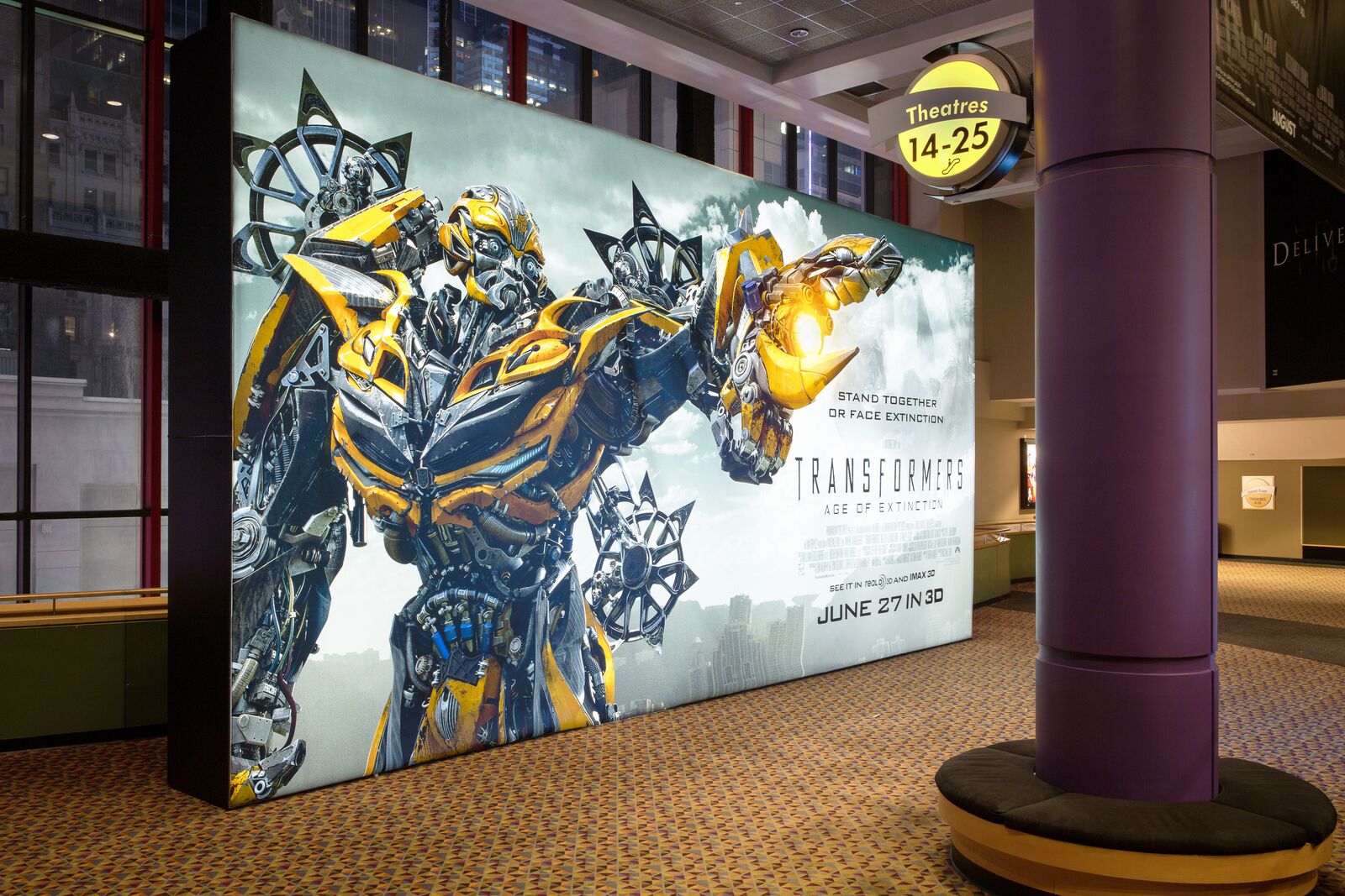 Mur lumineux rétroéclairé monté en système T3
