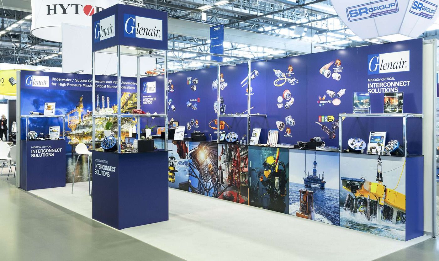 Glenair booth — T3 — aerospace trade show