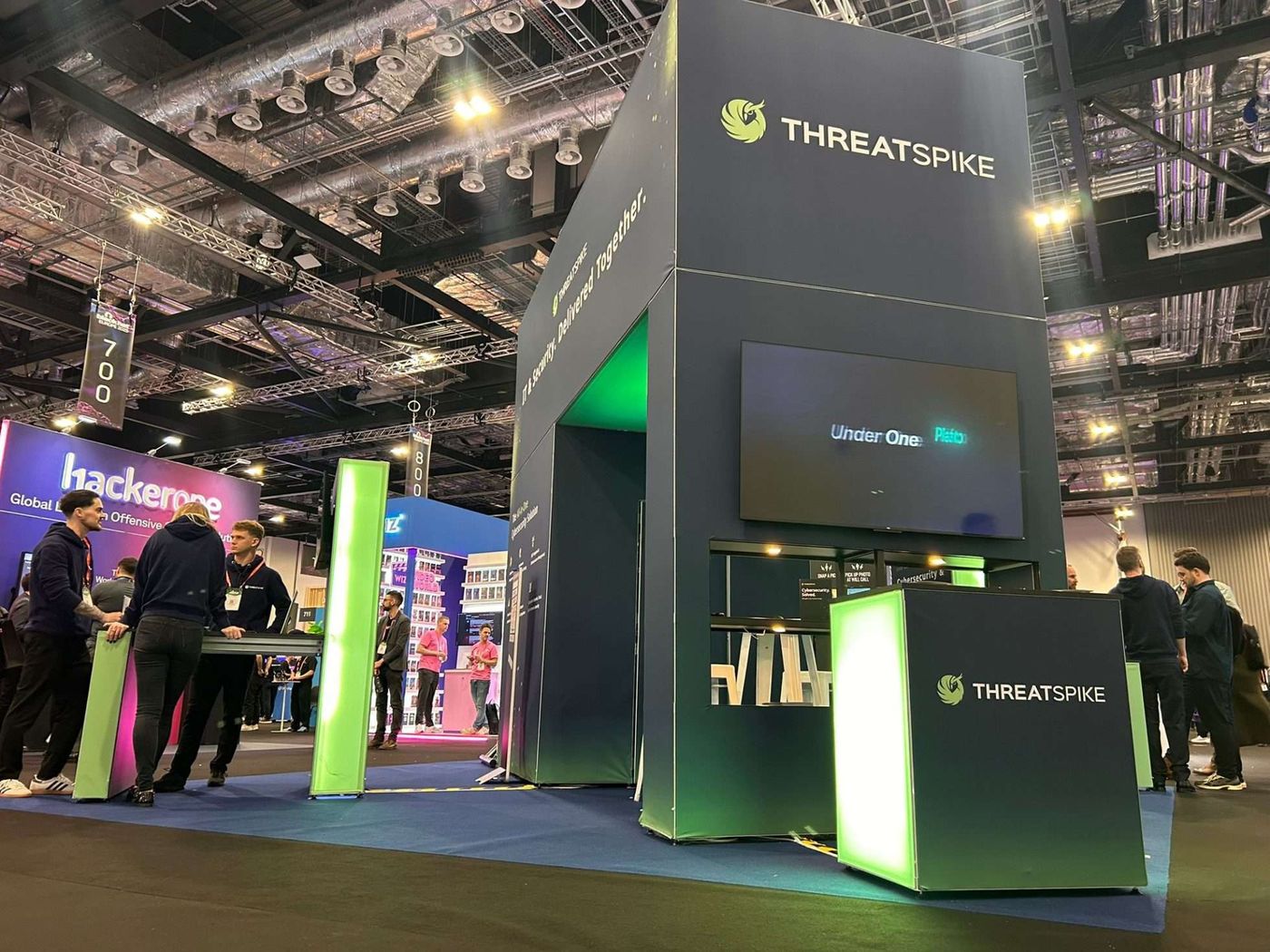 ThreatSpike booth — T3 — portal and screens